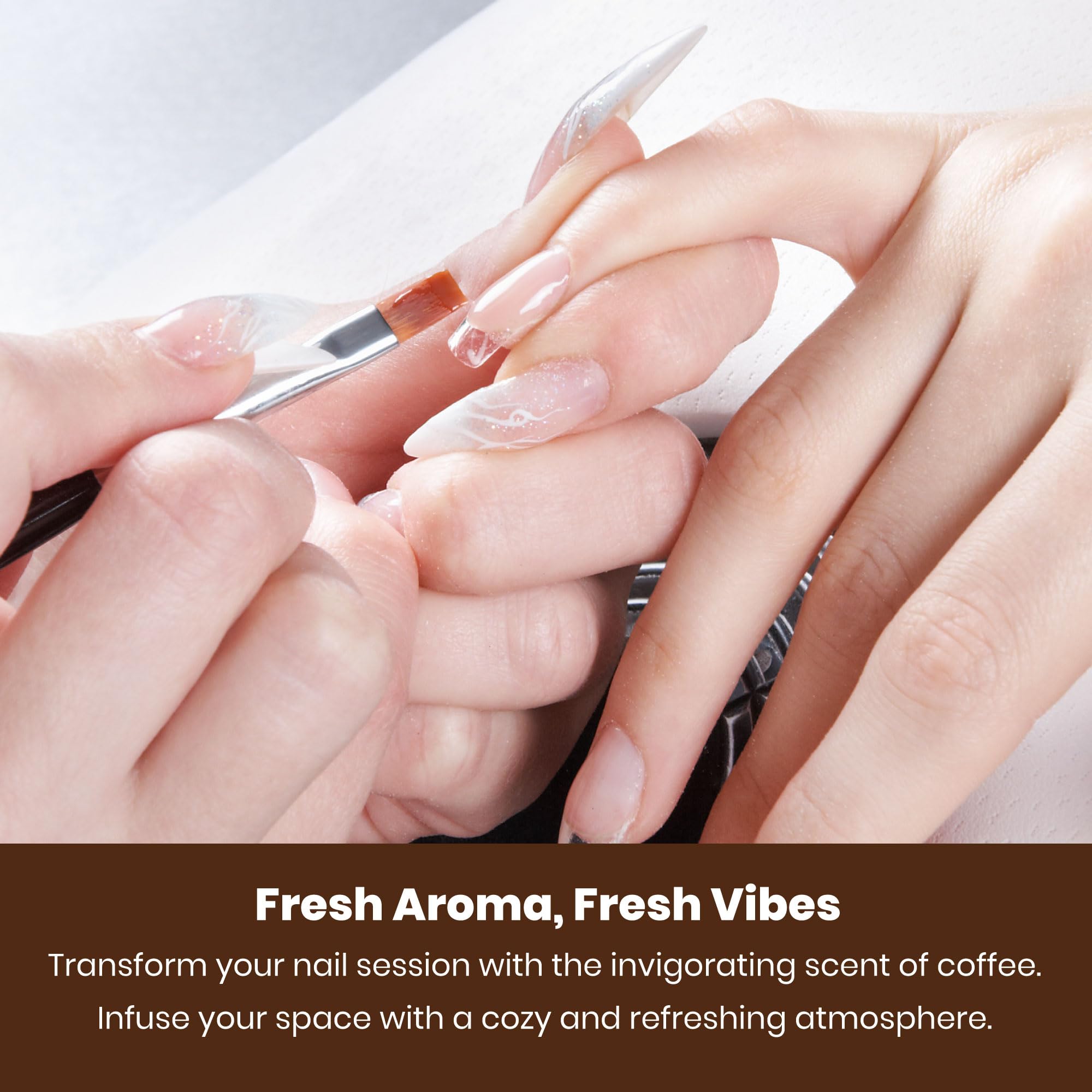 Mia Secret COFFEE SCENTED Liquid Monomer - Alternate Acrylic Nail Liquid for Acrylic Powder - EMA monomer - Scented Nail Monomer liquid - ema monomer acrylic nail liquid (4 oz.)