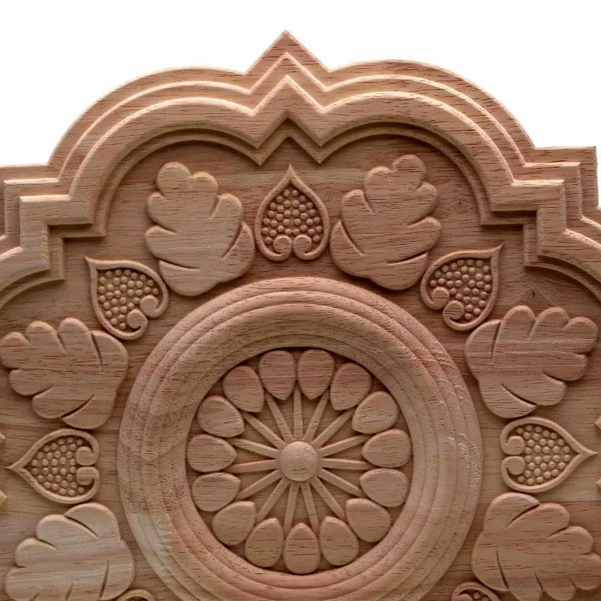 Aplikacja z bali okrągła rzeźba drewniane aplikacje meble szafka drewniane listwy kalkomania dekoracyjne figurki 40 cm