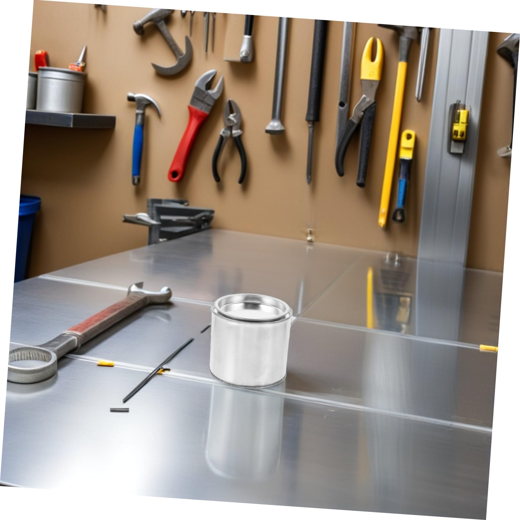 DOITOOL Runde Metall Farbdosen Tropfsicher und Langanhaltend 300ml 10 Stück mit Deckel aus Eisen Dicht für Selbstgemacht Künstler und Professionelle Anwendungen im Industrieeinsatz