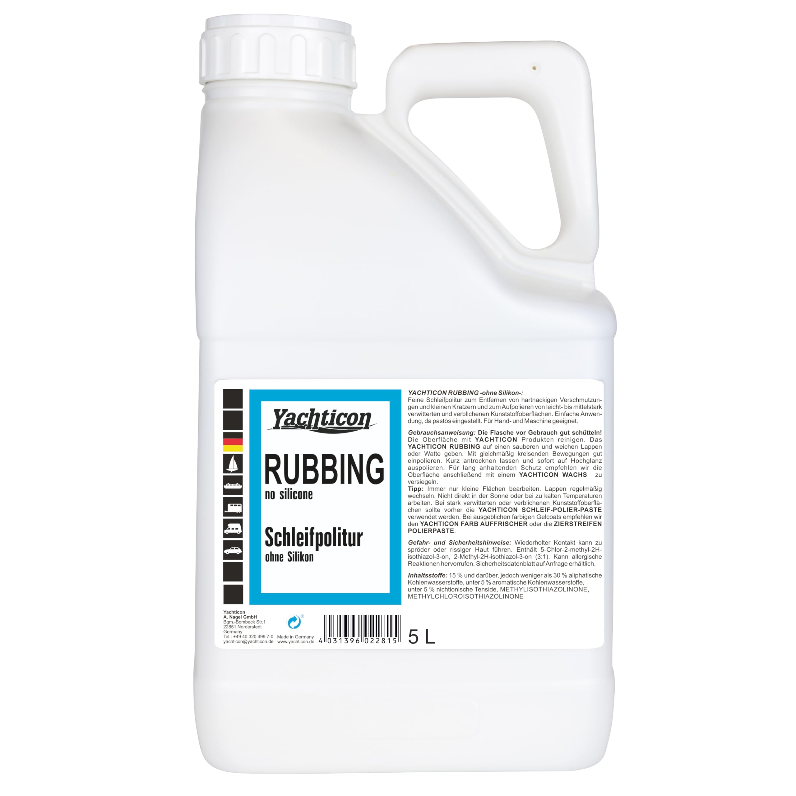 Yachticon Rubbing Belle Rettifica lucidatura a 5 litri