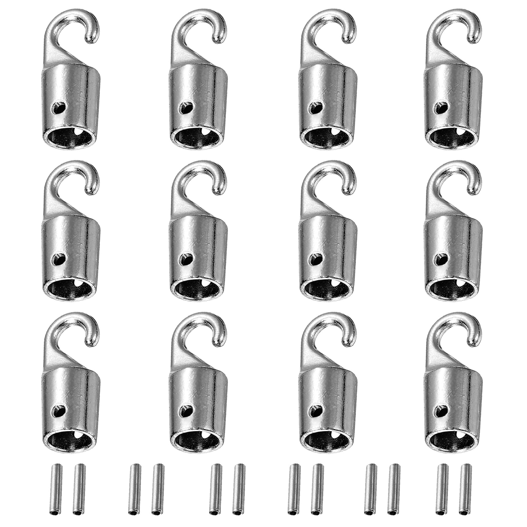 Photo 1 of 12 Pack Metal Blind Wand Hook Replacement Tip, Heavy Duty Alloy Vertical Blinds Replacement Parts for Mini Blinds, Window Blind Tilt Wand Repair Kit Connector for Curtain Drapes (Silver)