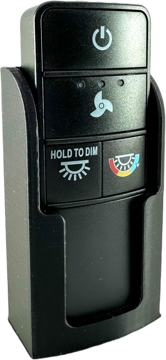 Wall Holder Mount for Home Decorators Color Changing Ceiling Fans TX028C-S 98130 KUJCE10320/TR222A, 2AAZPHD3/HD3, 98130 KUJCE10318 - Black (Wall Mount)