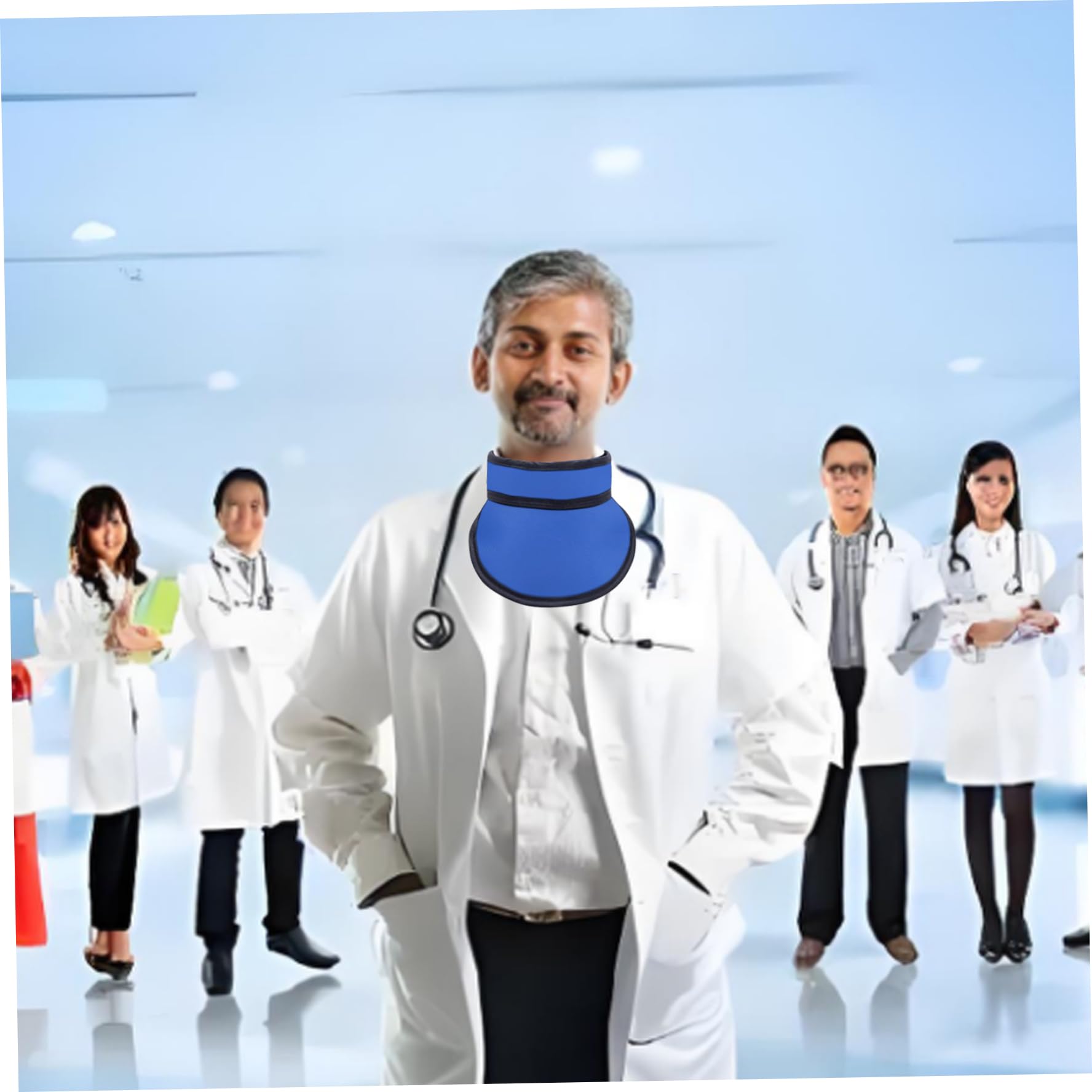 Protection des Rayons X du Tablier de Plomb, Collier de Plomb thyroïdien avec Une Protection du Cou Taille réglable par Les rayonnements, réglable pour Les Analyses IRM et CT