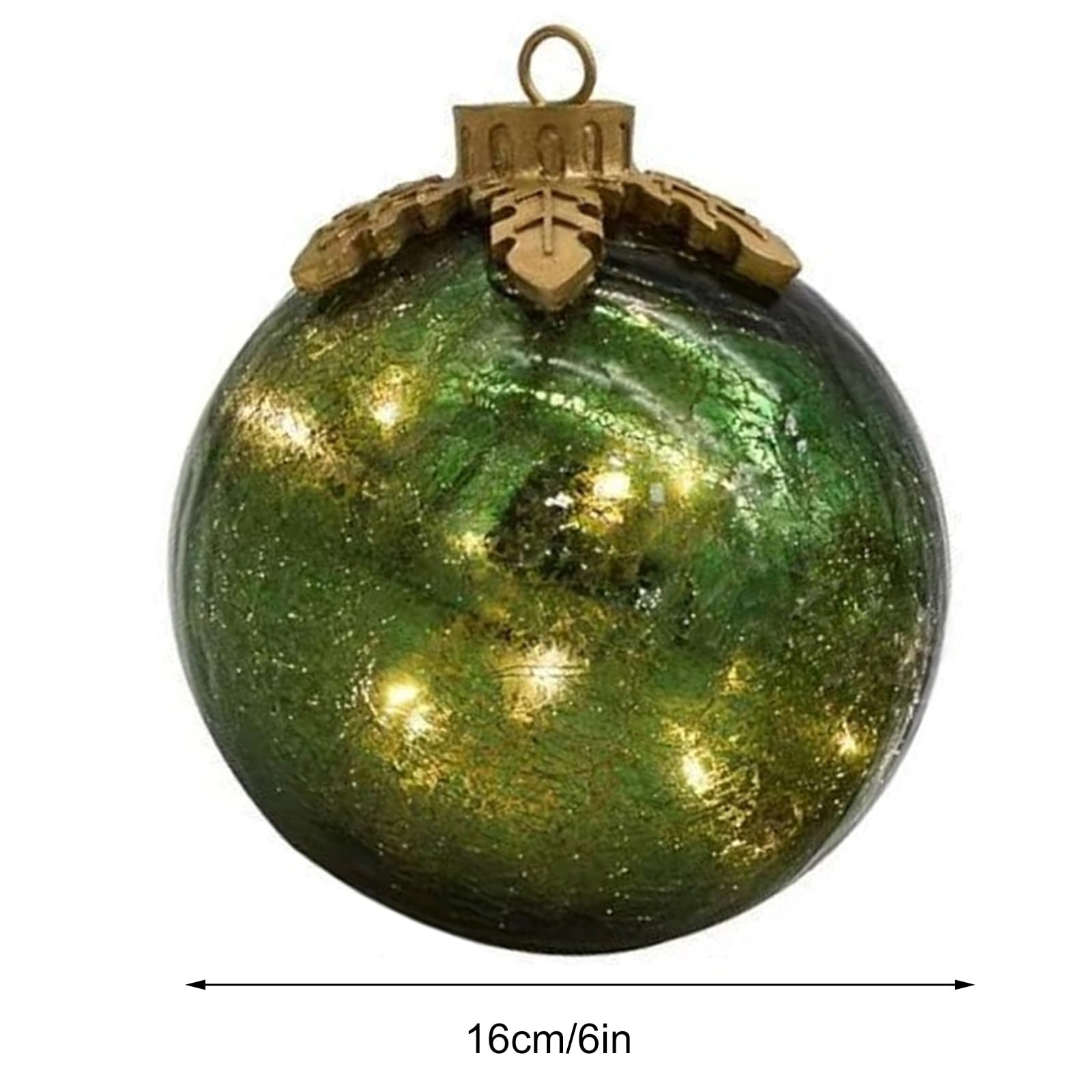 Adornos navideños para Mesa de Vidrio, Globos de Cristal con iluminación preconectada y Temporizador, centros de Mesa Decorativos para el hogar en Mantel o Mesa de Comedor, Ideales para Las Fiestas