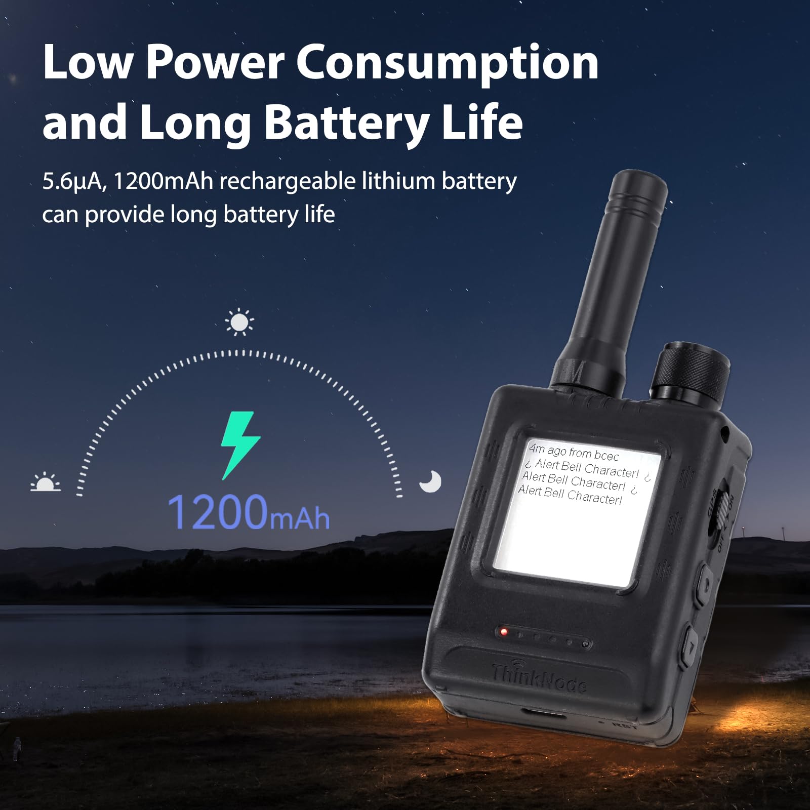 ELECROW Trasmettitore LoRa Meshtastic con GPS e ESP32-S3 – ThinkNode M5 Schermo EPD da 1,54 Pollici con Custodia, Modulo Wireless SX1262 da 868 MHz, Batteria da 1200 mAh per Rete Meshtastic