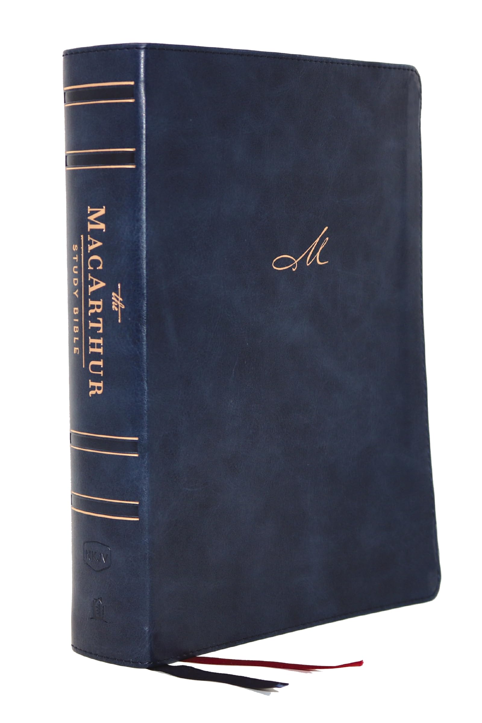 NKJV, MacArthur Study Bible, Blue Leathersoft, Thumb Indexed, Comfort Print: Unleashing God's Truth One Verse at a Time (Holy Bible, New King James Version)