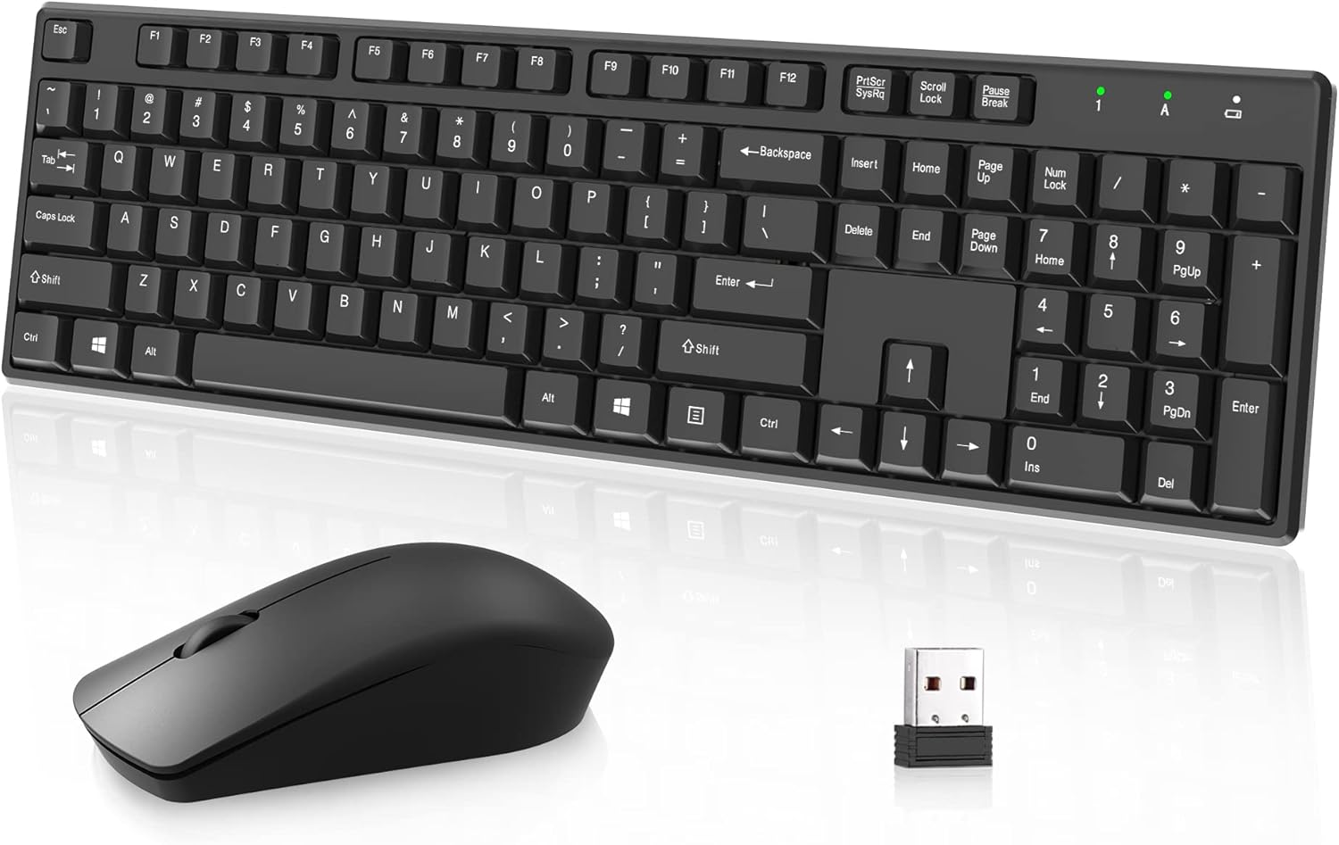 Wireless Keyboard and Mouse Combo, eulps 2.4G USB Cordless Mouse and Keyboard