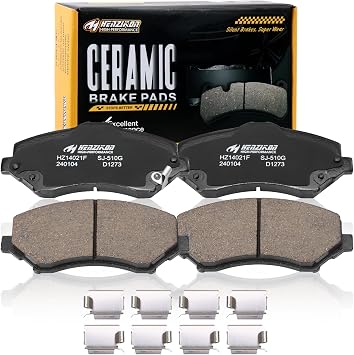 Front Brake Pads Set Compatible with 2008-2011 Chrysler Town & Country;Dodge Grand Caravan/Journey/Nitro;Jeep Liberty/Wrangler/Wrangler JK;Volkswagen Routan/Routan SD1273