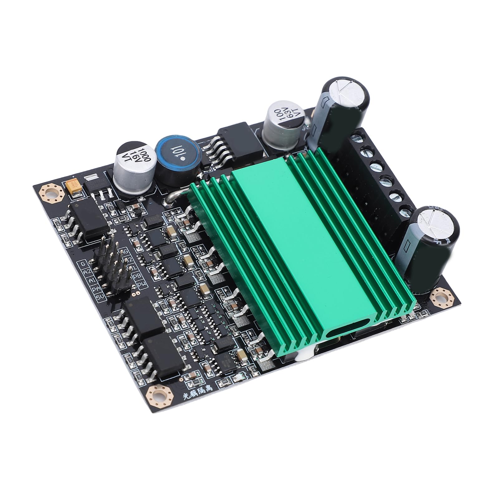 Greensen Moduł Napędu Silnika Prądu Stałego PCB Podwójny kanał H Bridge Sterownik Silnika 100A Izolacja Transoptorowa Duży Radiator dla Projektów Sterowania Silnikiem Robota DIY