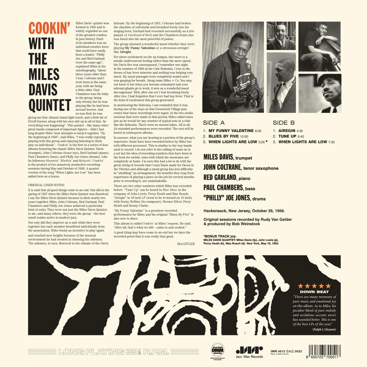 Cookin' w/The Miles Davis Quintet + 1 Bonus Track