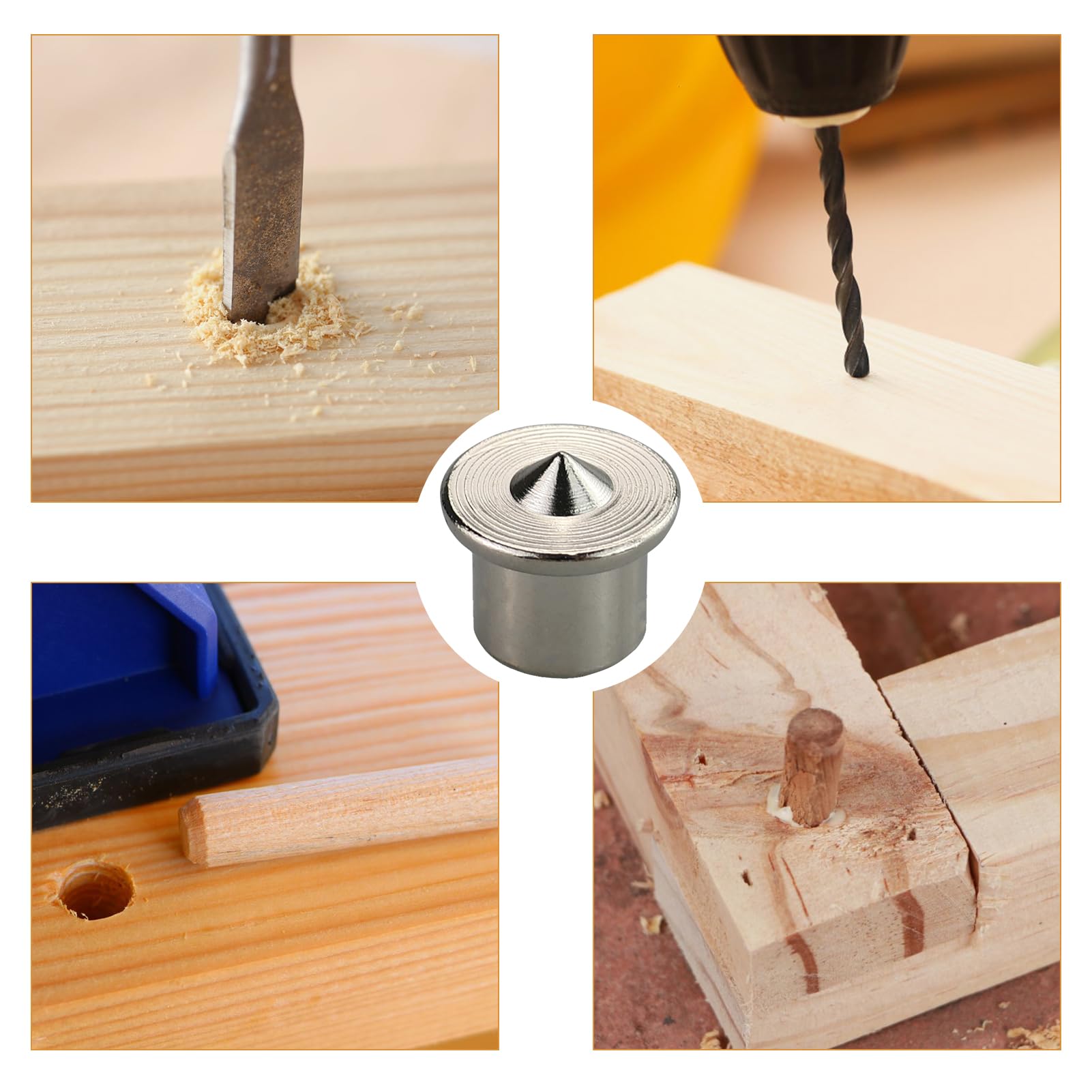 Set di 30 tasselli per legno, punte di centraggio, punte, fori, tassello, set di ugelli, 6/8/10/12 mm, perno di centraggio
