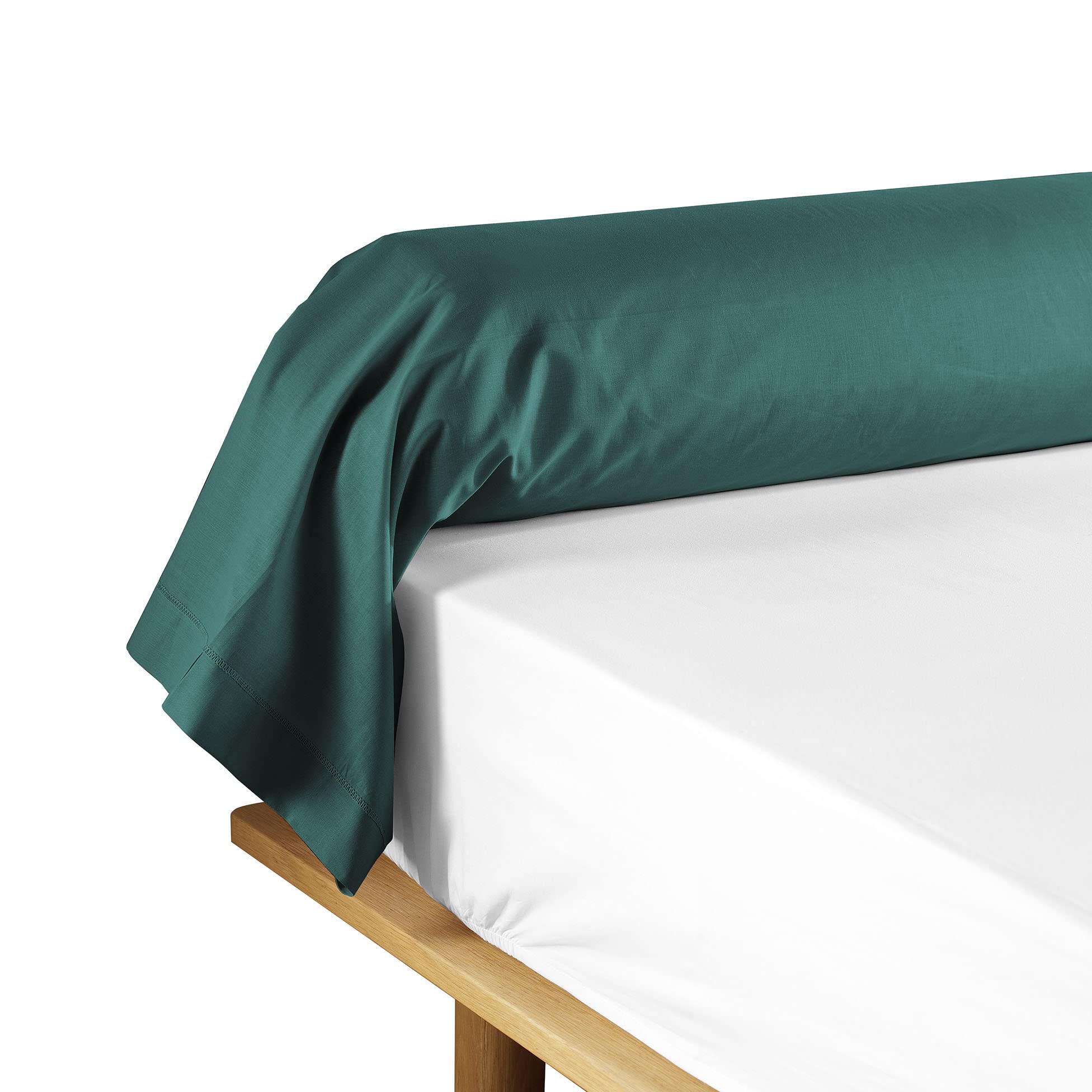 Douceur D'intérieur Emerald Lina Bolster Pillow Case (85 X 185 Cm) 100% Cotton
