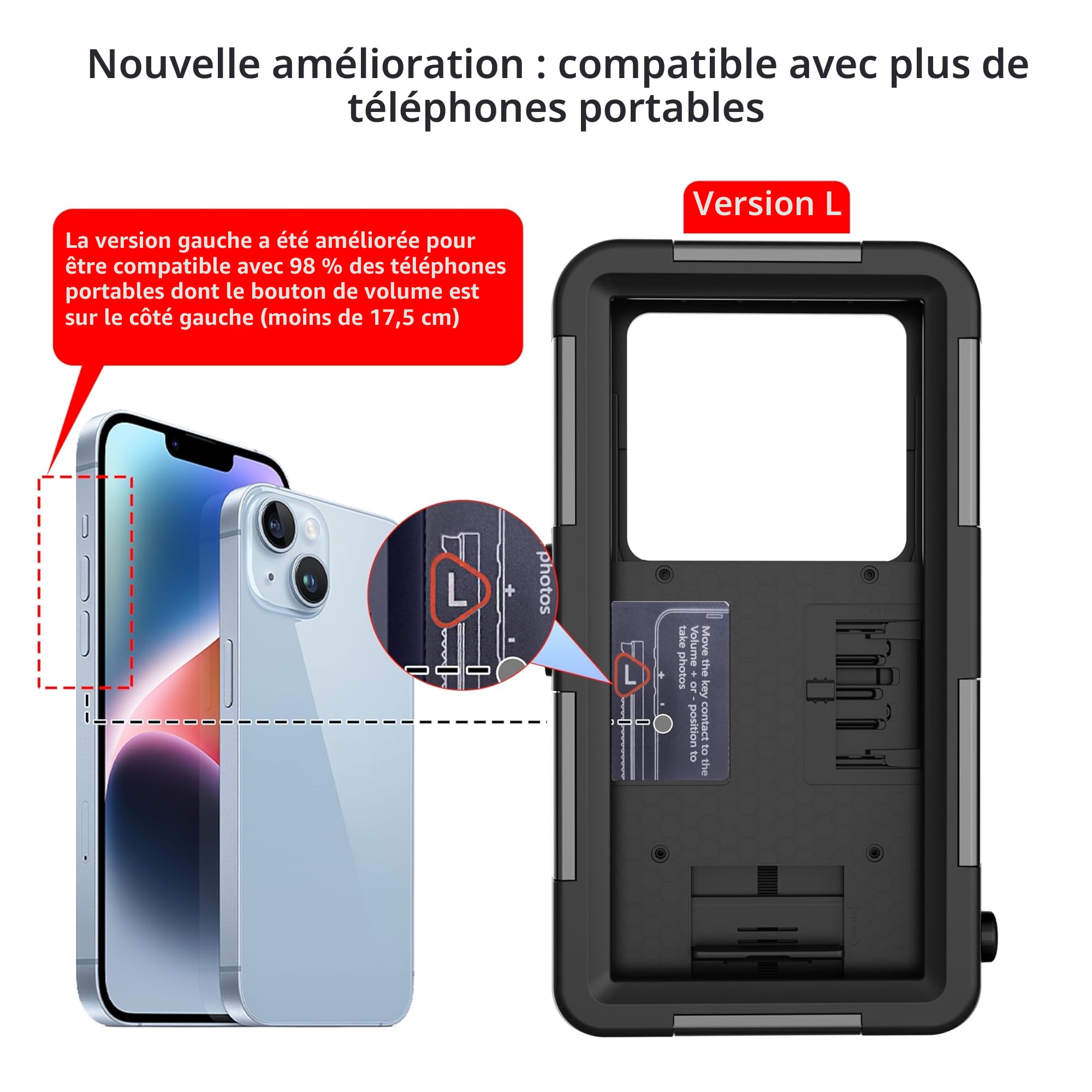 Coque de Téléphone de Plongée Professionnelle Pochette Étanche Smartphone IPX8 Pochette Téléphone Étanche Housse Étui de Protection pour iPhone 17 Air 16 17 Pro 16 17 Pro max 15 Pro 13 14 15 Pro Max