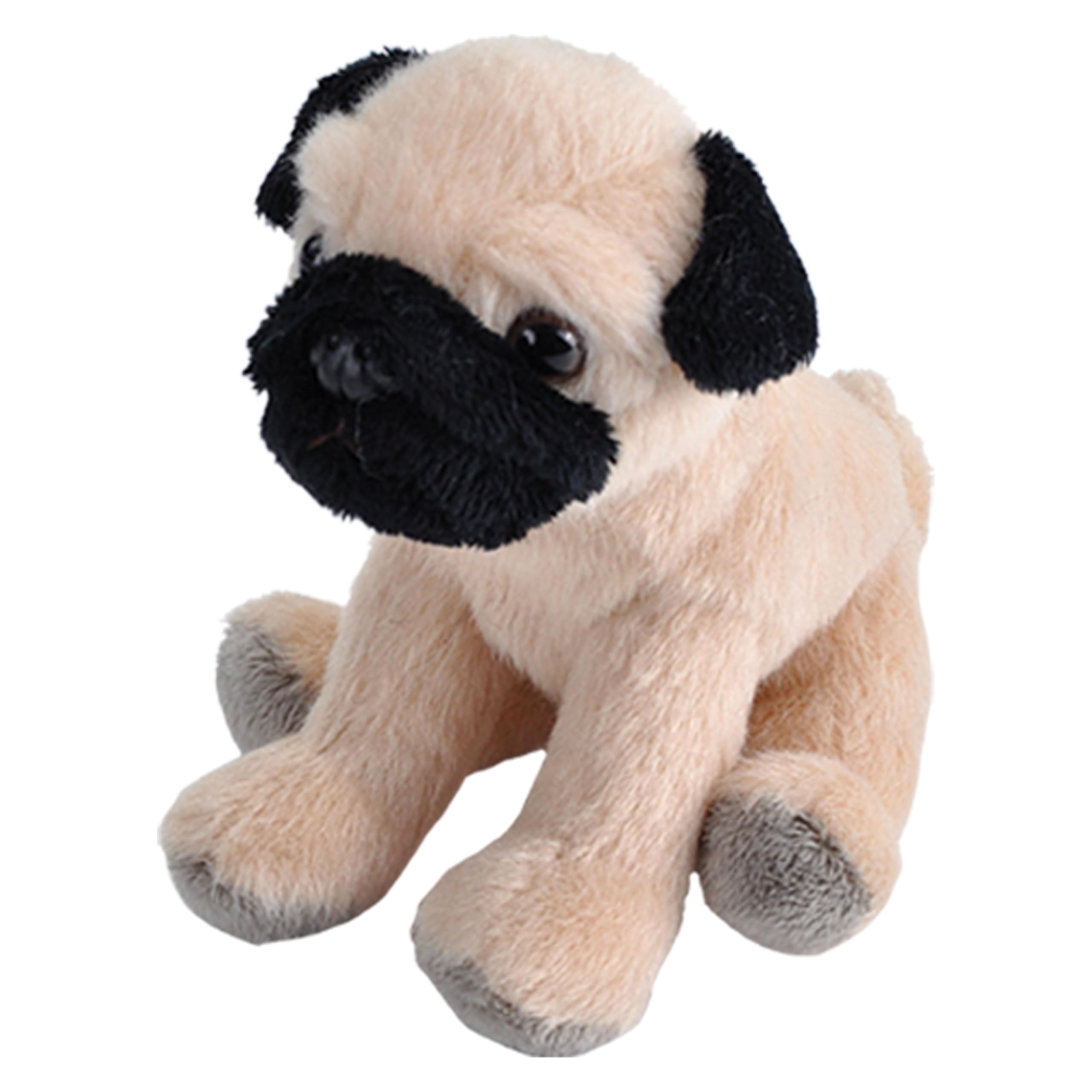Wild Republic Pocketkins Eco Pug, Stuffed Animal, 5 Inches, Plush Toy, Made from Recycled Materials, Eco Friendly