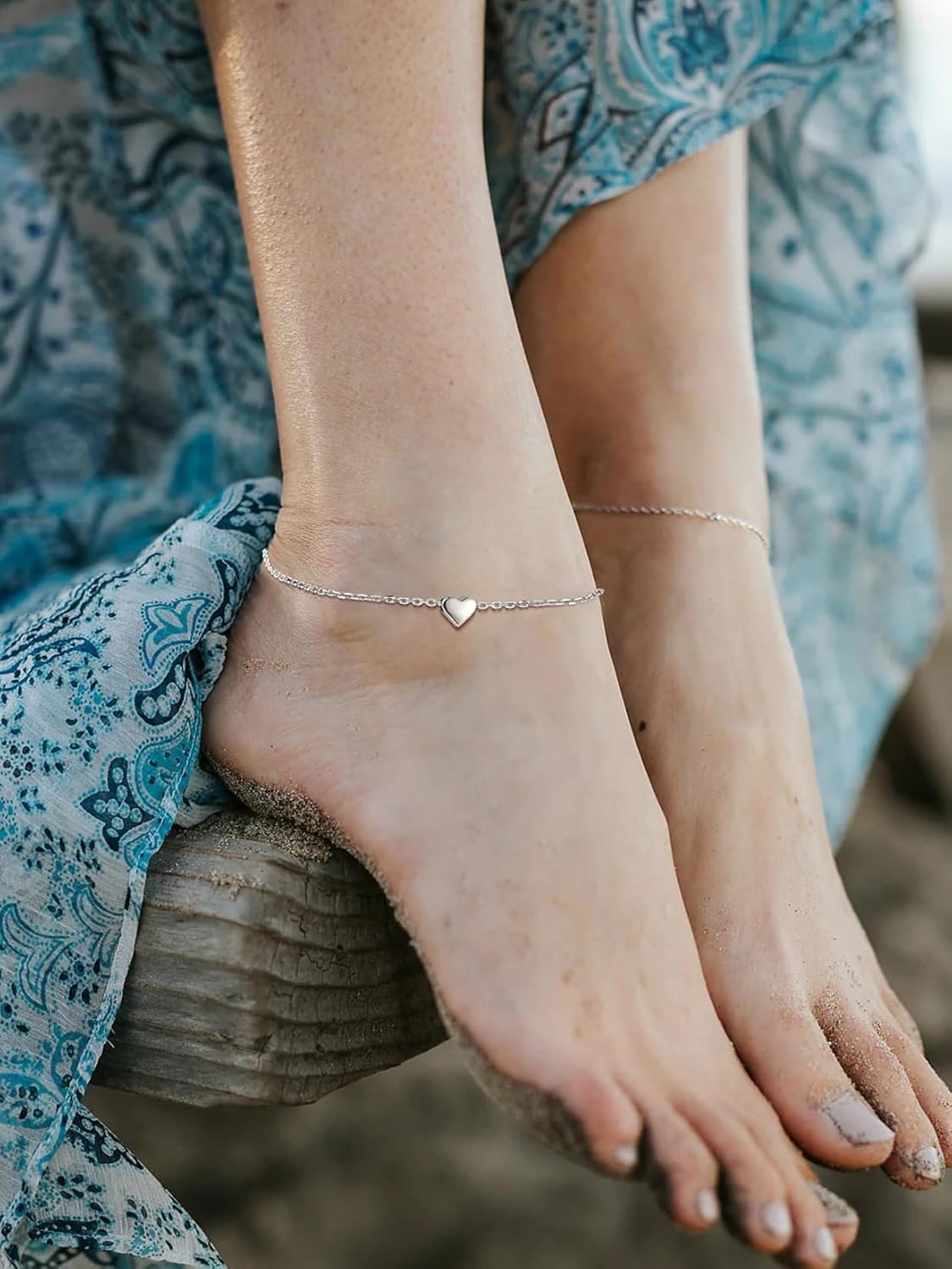 ChainsPro Anklets for Women Waterproof, Adjustable Stainless Steel/ Sterling Silver/14K Gold Plated Ankle Bracelets for Women, Non Tarnish Layered Anklets Beach Jewelry Gifts for Swimming & Daily Wear (Send Gift Box)