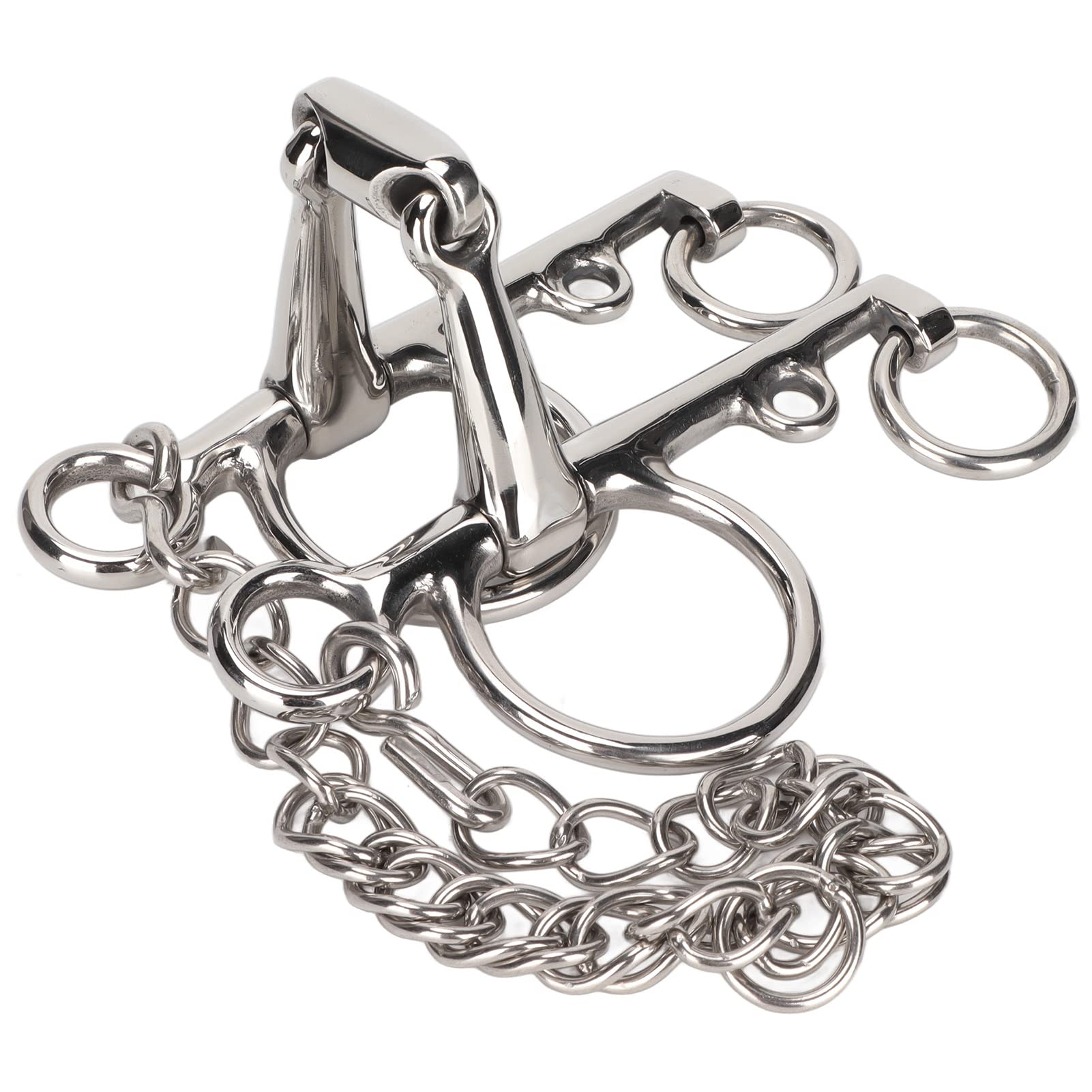 Mors Argentin Argent Sterling Et Inox – Joues Lâches 5″ – Fait Main Mexique