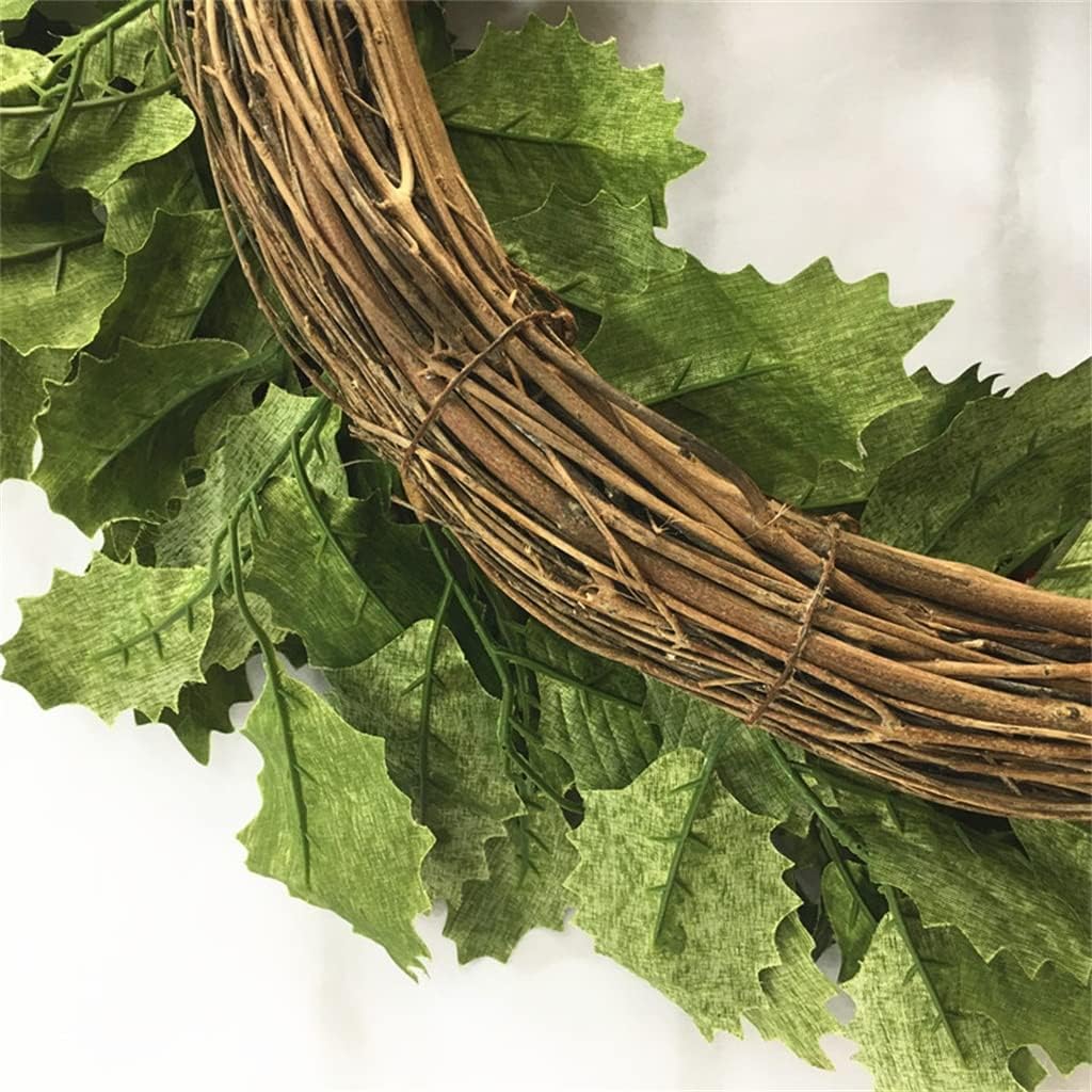 Red Fruit Christmas Wreath Decoration Hanging Holiday Door Hanging Window Arrangement (D 40 * 40cm)