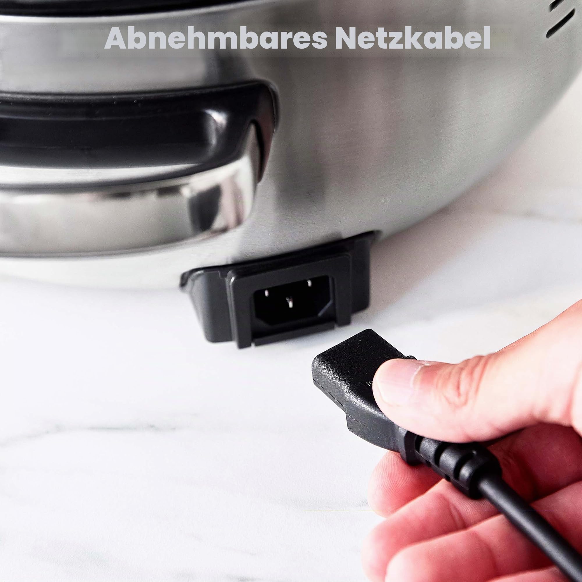 GreenPan Elite Wesentlich Schlau Elektrisch 5.6L Bratentopf,Einfache Brat- Sautier- Rühr- und Reiskocher-Vorwahlen,PFAS-freie Gesunde Keramik-Antihaft,Spülmaschinenfeste Teile,LED-Anzeige,Edelstahl
