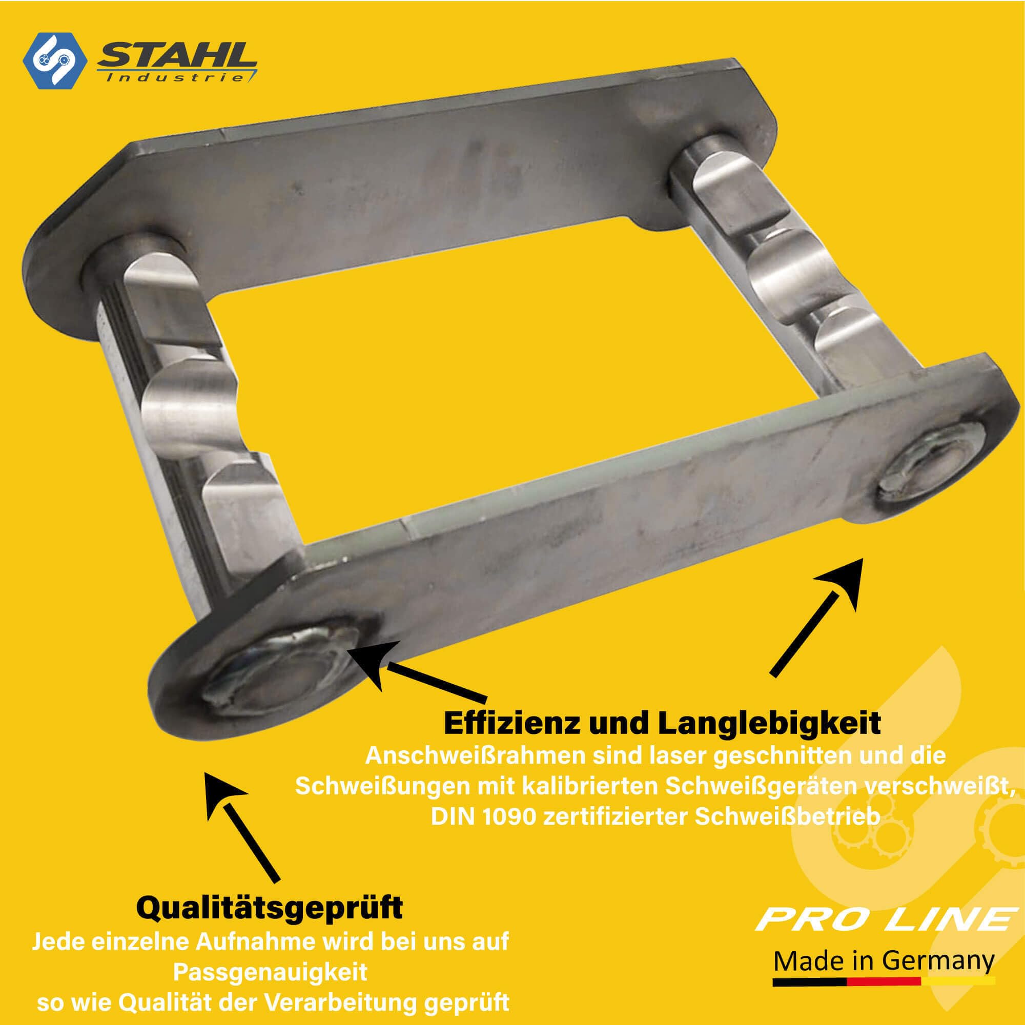 Anschweißrahmen Adapter Schnellwechsler MS01 Symlock/Lehnhoff Adapterrahmen