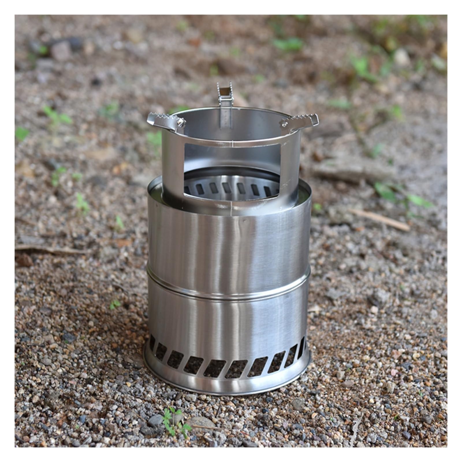 Brasero Exterieur Poêle à Bois Portable d'extérieur, gazéificateur de, Barbecue Pique-Nique, Pliable et Coupe-Vent