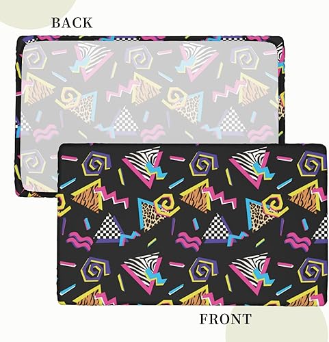 Miniatura 4 de ASYG Mantel retro de los años 80 y 90 de 30 x 48 pulgadas, rectangular, 80 y 90, decoración de mesa de hip hop, decoración de fiesta, interior y