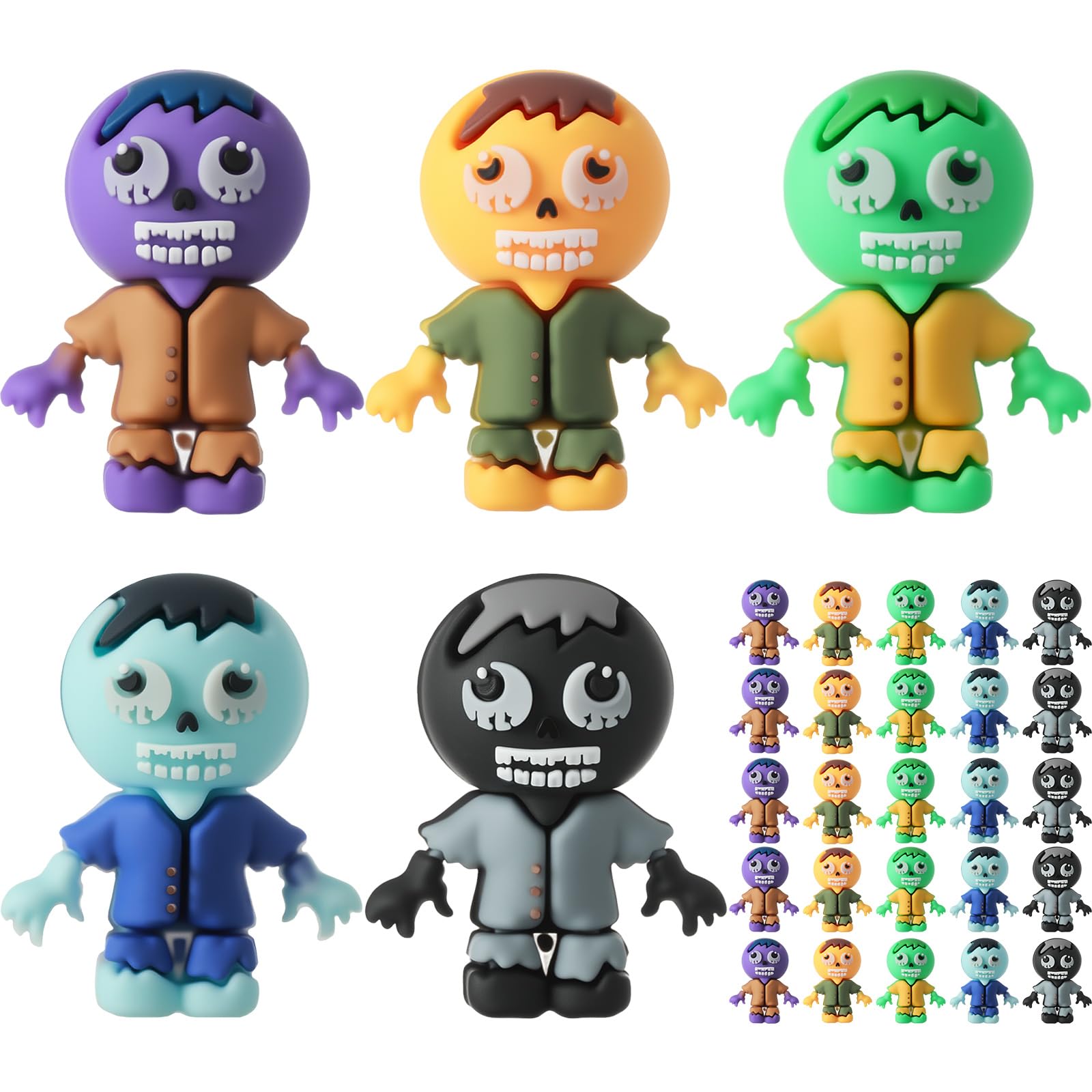 Amazon.com: VioraWhite 25 Pcs Mini Zombies Figurines Easter Tiny