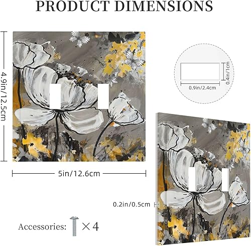 Vista 512 de Cubiertas decorativas de salida de estrella de mar playera, tablero de madera azul de concha de mar de 1 banda, decoración individual GFCI, placa