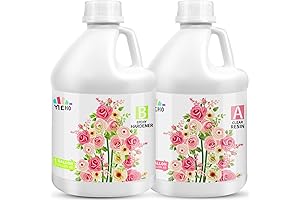 Epoxy Resin 2 Gallon Kit: Crystal-Clear, High-Gloss for Table Tops and Crafts