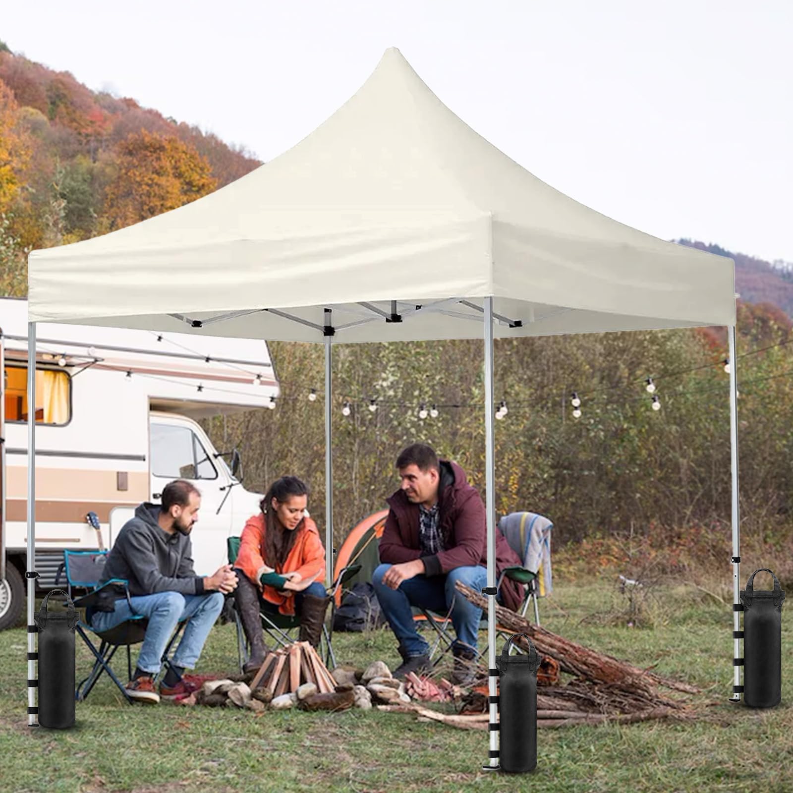 Pesi per Gazebo 8 Pezzi Zavorra per Ombrellone Tessuto Oxford Sacchi di Sabbia 50x20 cm Pesi per Gazebo da Esterno Riempibile Zavorra Gazebo per Padiglioni Tende e Tettoie