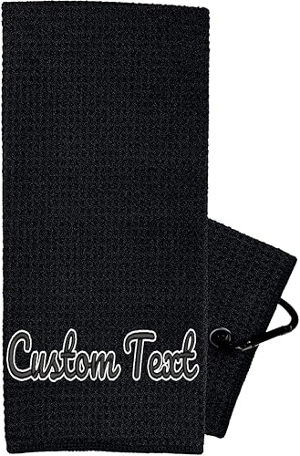 Miniatura 10 de Toalla de golf personalizada con bordado de lobo, toallas de golf con monograma para bolsas de golf con clip, toalla de golf personalizada para