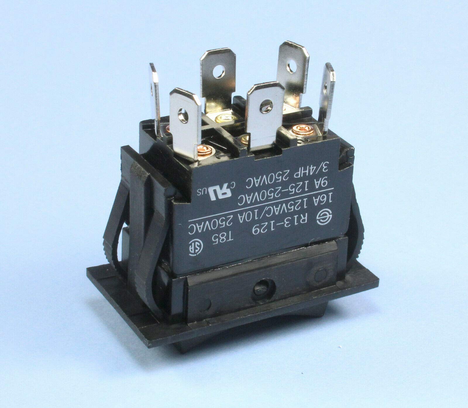 Interruptor Basculante ON-OFF 10A 230V BLANKO: Mando Robusto Con Rosca M12 Para Panel