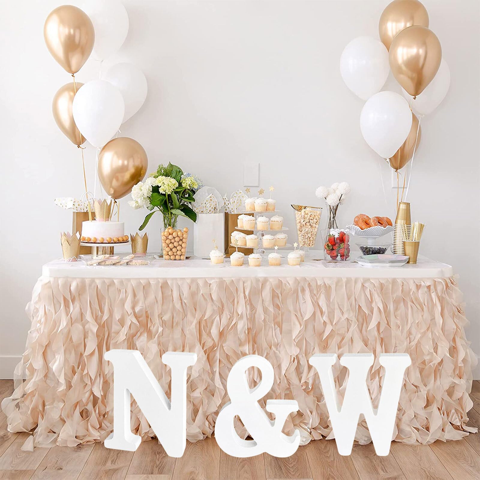 Snapklik.com : 12 Inch P White Wood Letters,Unfinished Wood Letters For ...