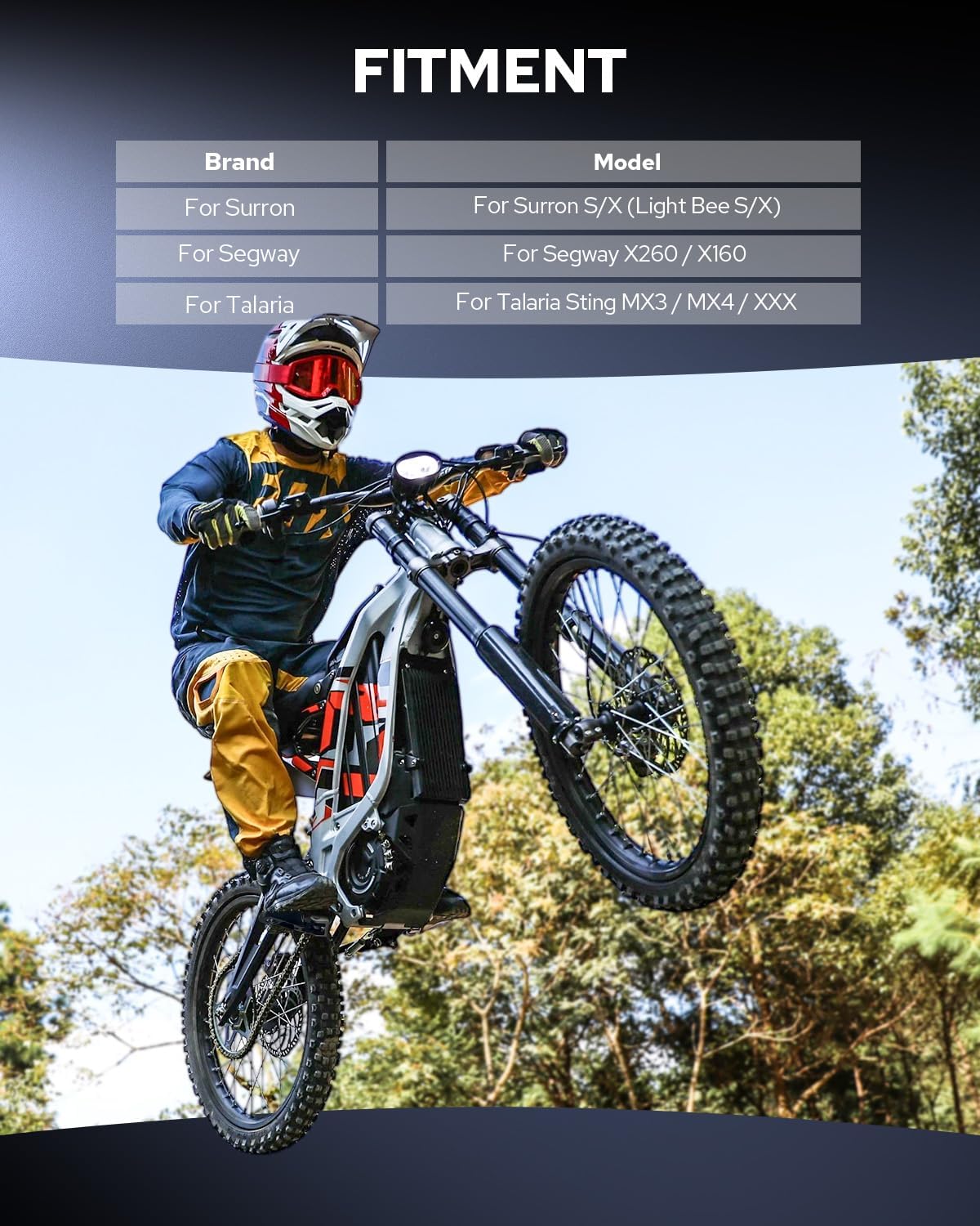 Benlari Dirt Bike Foot Pegs A3 Steel 360° Adjustable Wide Motorcycle Footpegs Fit for Surron S/X Segway X260 X160 Talaria Sting MX3 MX4 Talaria XXX Black