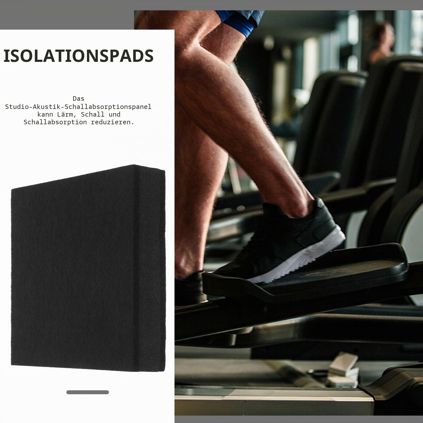 Vaguelly Subwoofer-Isolationspad 20X20X1.9 Zoll Schalldämpfende Isolierpads Für Schlagzeug Monitor Lautsprecher Schallabsorbierende Bodenpad Zur Geräuschunterdrückung