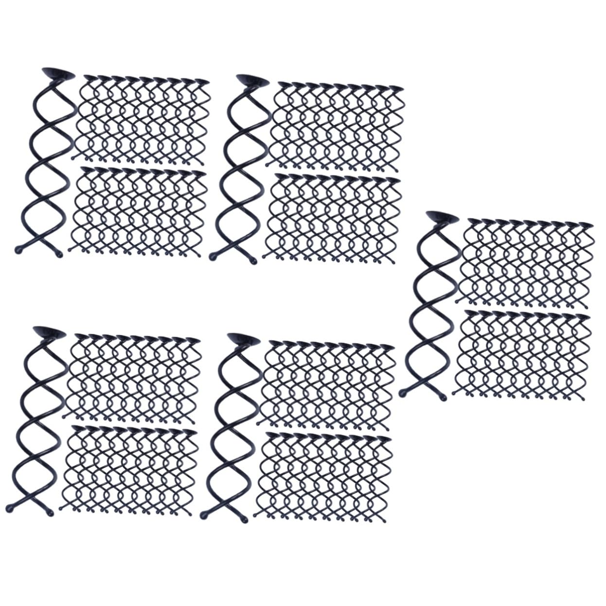 MAGICLULU 5 Sets Haarstyling-spiral-bobby-dutt-clips Für Frauen Dutt-haarknoten-clip Spiral-dutt-haarnadel 20 Stück * 5