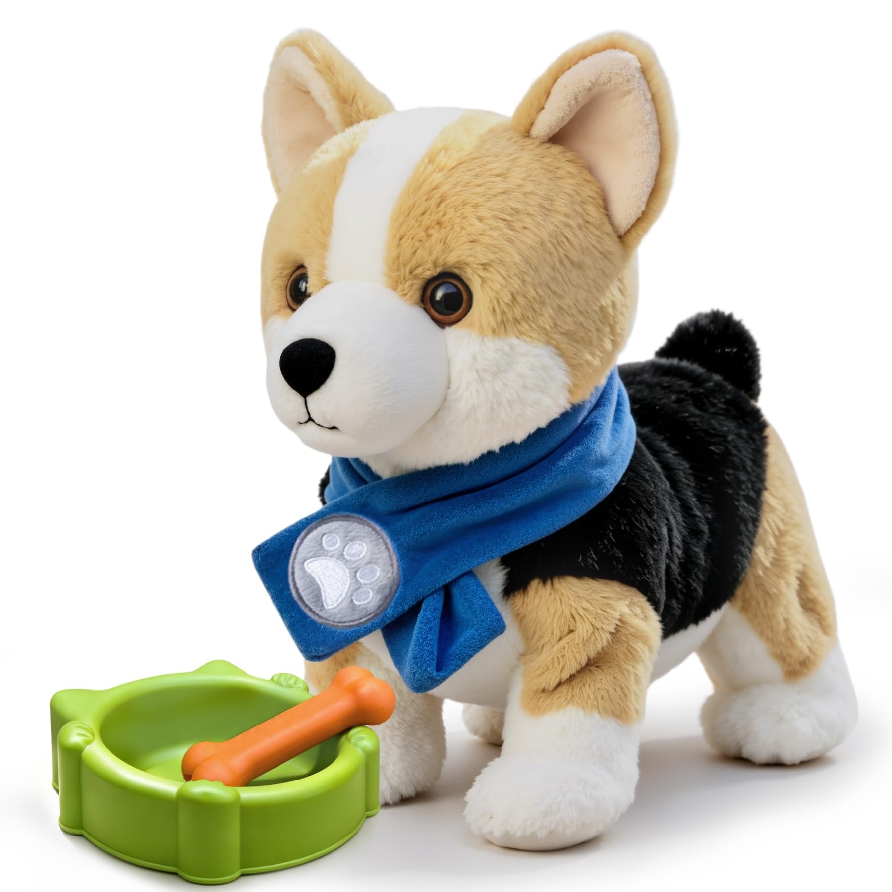 Perro Juguete con Control Vocal para Niños, Anda y Ladra, Habla, Mueve la Cola, Perro Interactivo Electrónico, Cachorro de Peluche de Animales, Regalo a Partir de 18 Meses