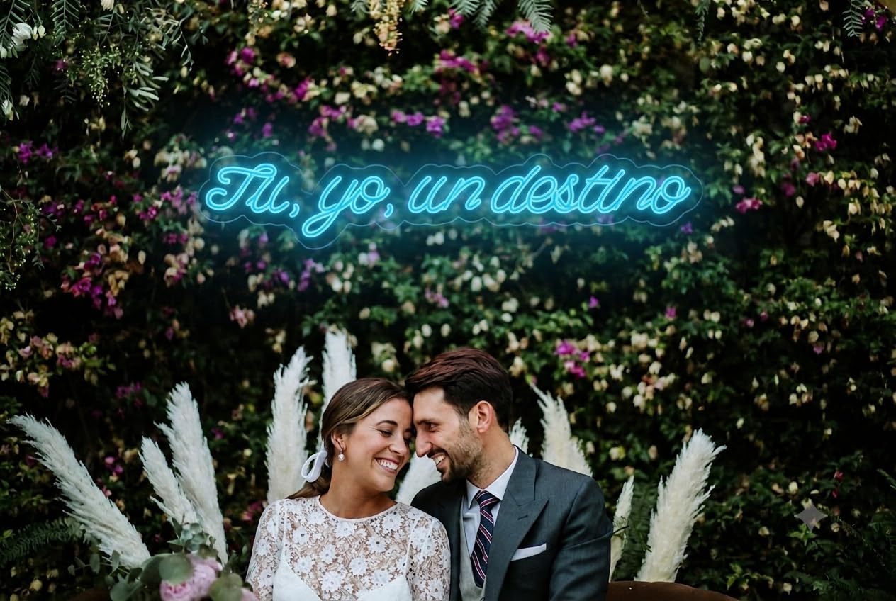 Neon Personalizado, Cartel LED Decoración Pared Letrero Neon Luminoso Letras Luce Personalizadas Nombre Carta para Boda Cumpleaños Fiestas Bar Tiendas 75 cm x 16 cm 12v