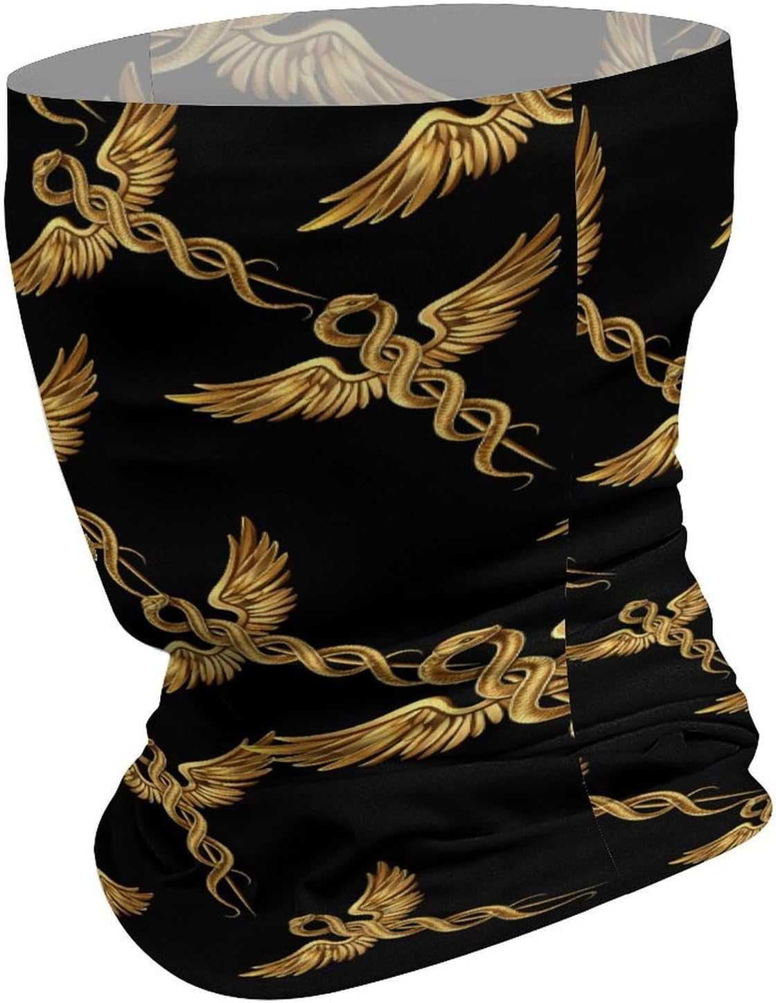 Caduceus Symbol Face Cover Neck Gaiters for Men Women Sun Protection Mask Scarf Hiking Bandana