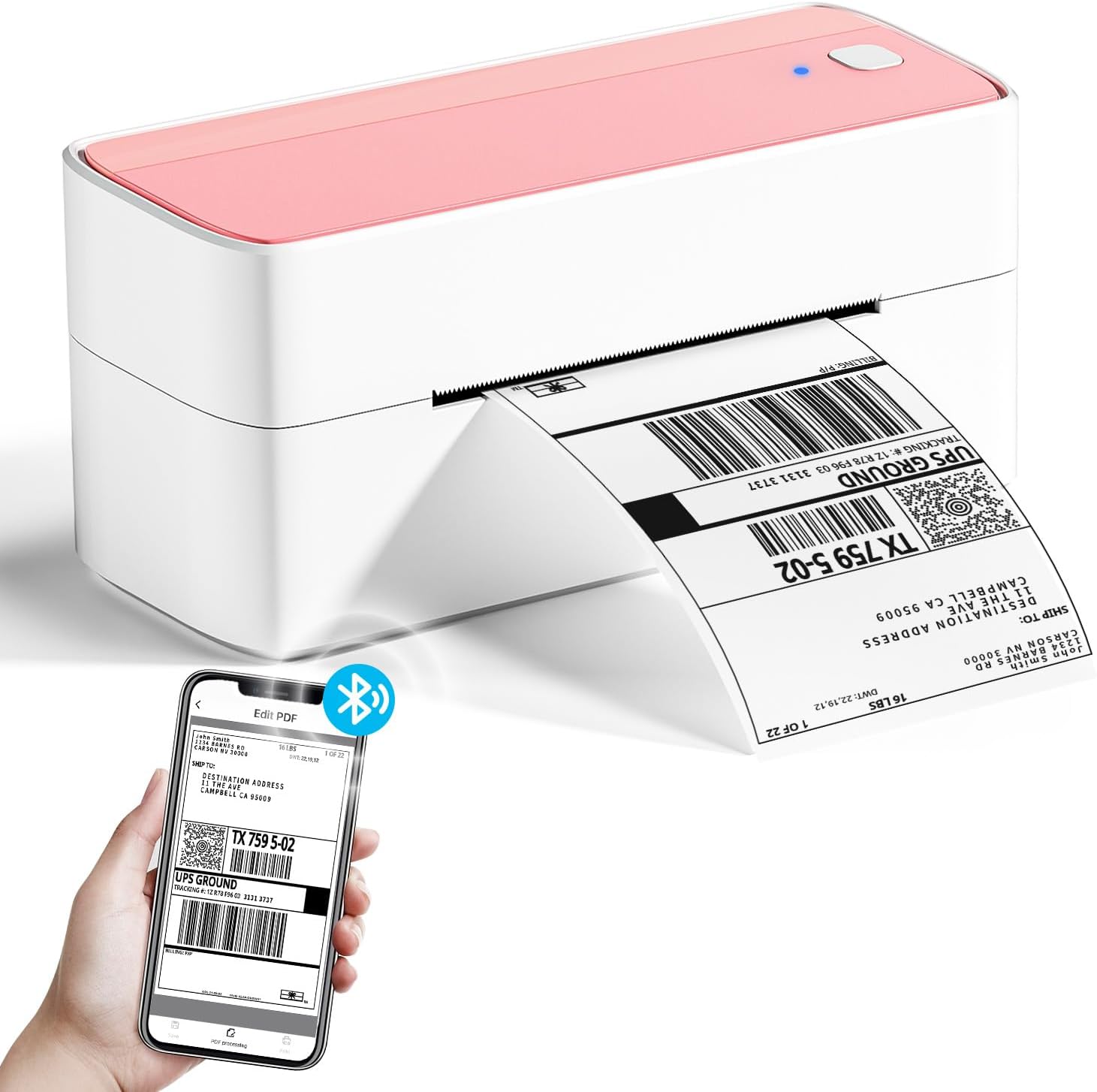 Phomemo Bluetooth Etikettendrucker, DHL Thermodrucker 4x6 ...