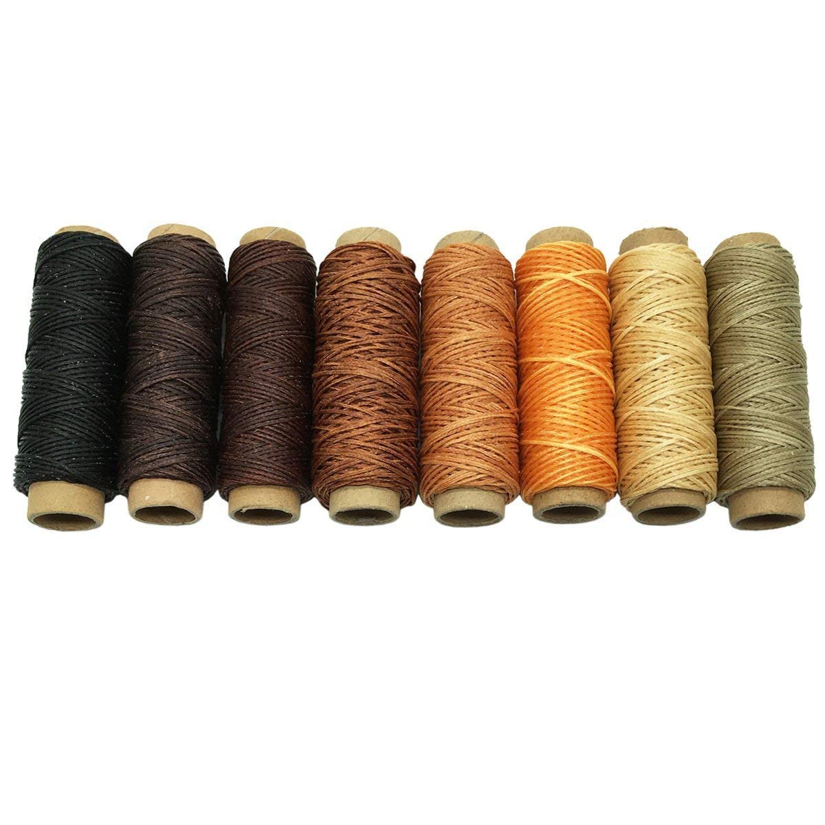 Filo Cerato Per Cuoio 260 Metri - Nero 1 Mm Per Cucire Pelle, Bracciali, Borse Fai Da Te