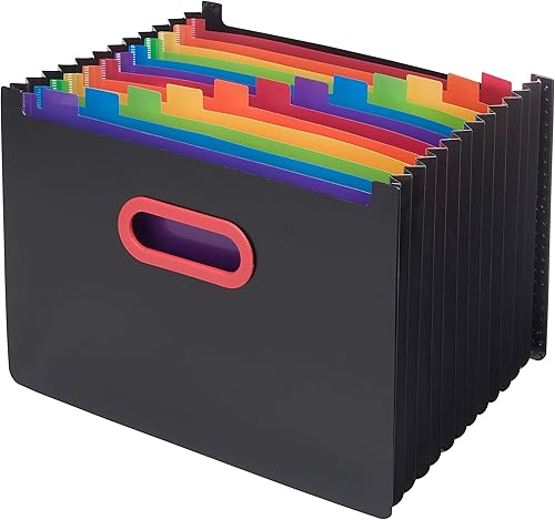 ExpandorOrganizador de Escritorio A4 Rainbow y Negro 13 Piezas Pack de 1 Ref 15851