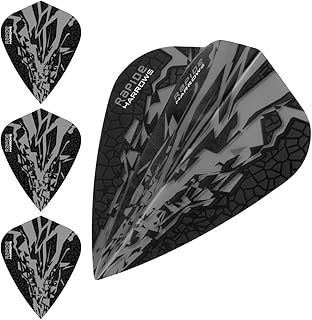 Harrows Rapide X Dart Flights - 100 Micron - Kite - 1 Set (3) (Smokey)