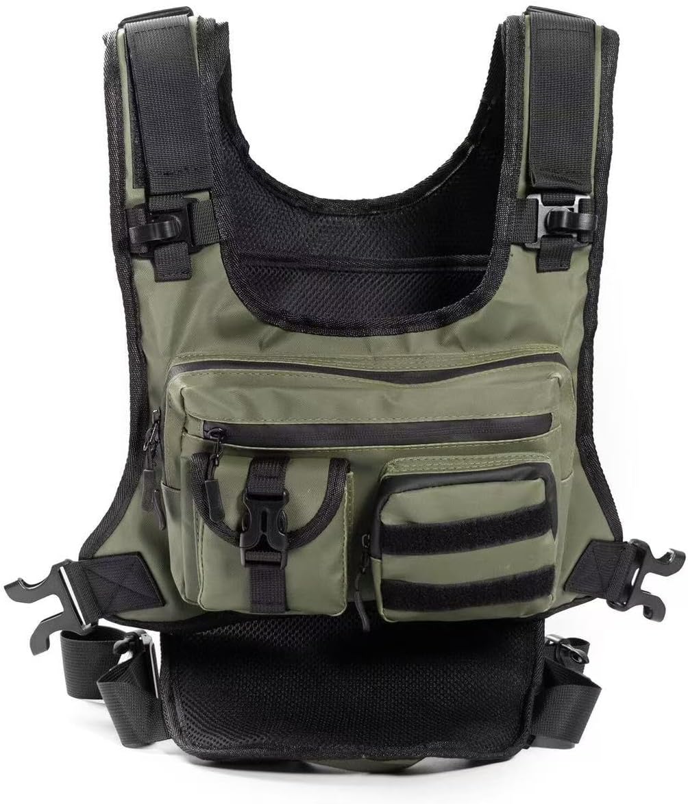 Tactical Chest Bag Hydration Vest Backpack Men’s Cycling Hiking Camping Pack Multi-Pocket Backpacks Travel Running Sports Bags