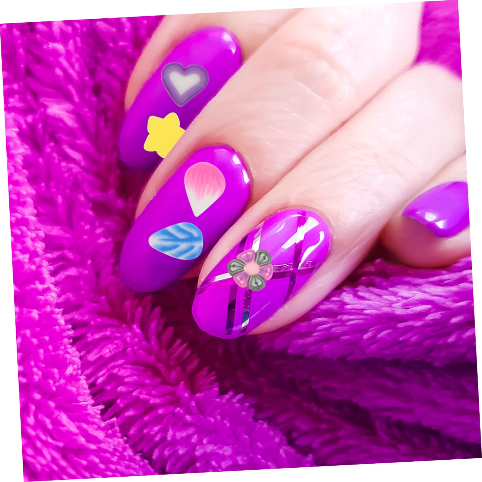 Ipetboom de Tranches de Fruits Accessoires Pratiques et Polyvalents en Argile Polymère 8 Boîtes en Différentes Couleurs pour Nail Art la Maison pour Loisirs Créatifs