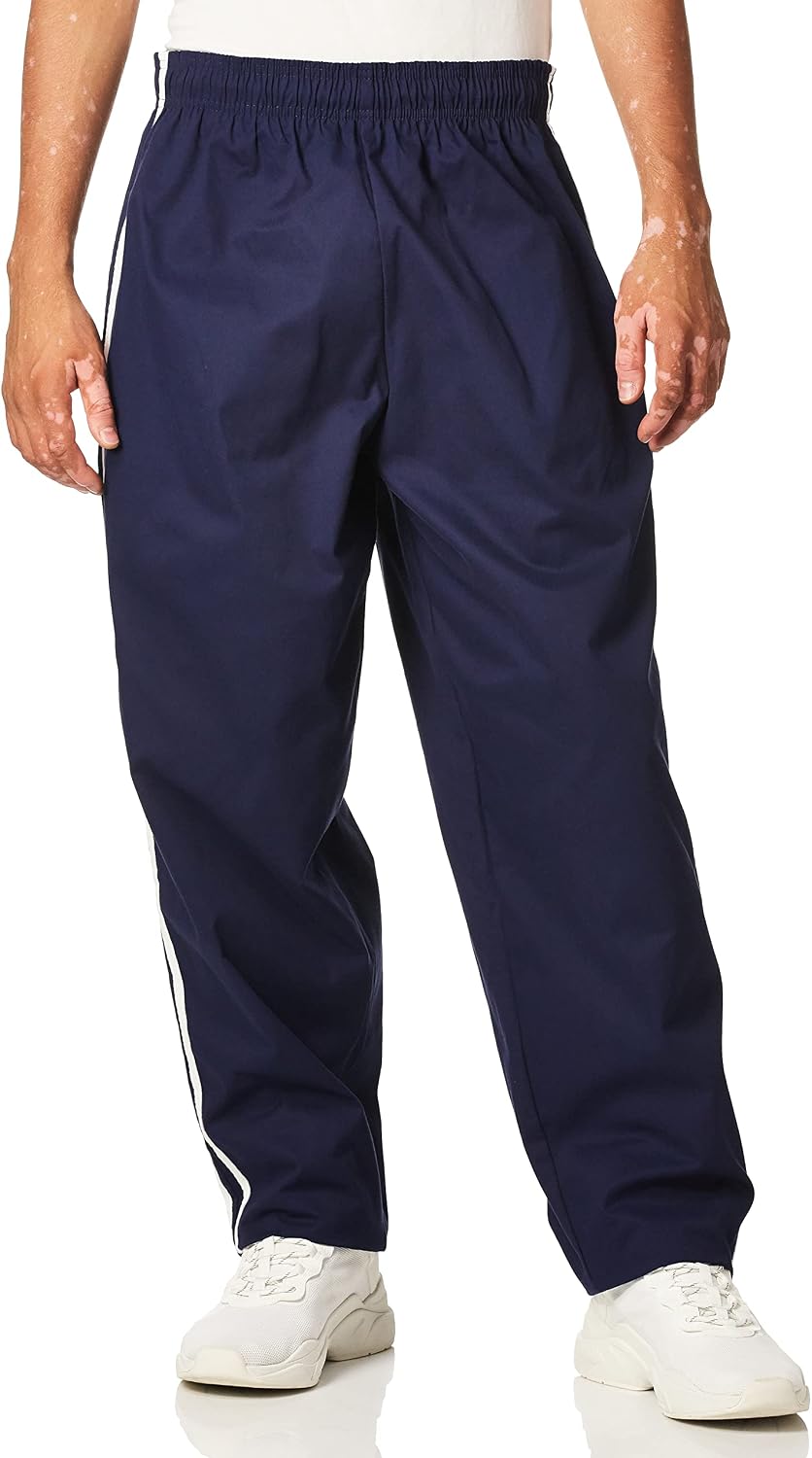 Chef Code Men's Traditional Baggy Pant with Athletic Double Piping