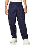 Chef Code Men's Traditional Baggy Pant with Athletic Double Piping