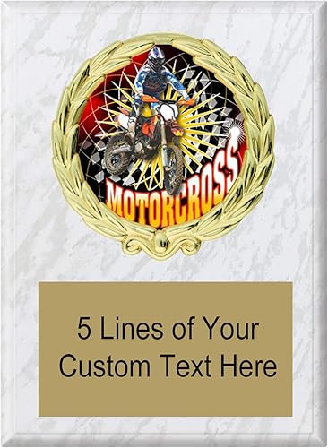 Miniatura 3 de Medallas Express Varios estilos de placas de premio de motocross personalizadas, regalo de premio de trofeo