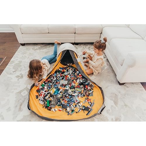 Miniatura 9 de Creative QT SlideAway. - Canasta de almacenamiento para juguetes y alfombra de juegos  disponible en varios patrones  12 pulgadas de alto por 15