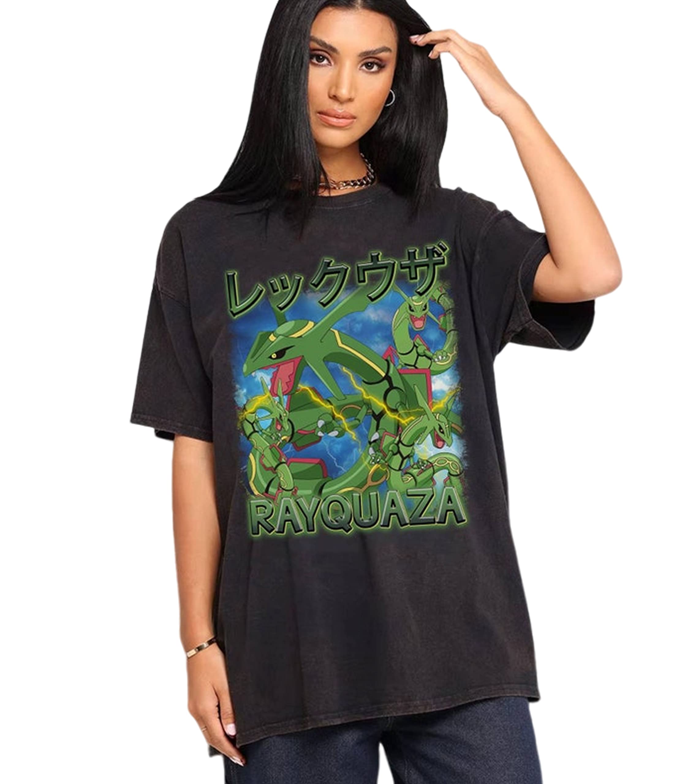 GenericRayq%uaza Shirt, Vintage Rayq%uaza Shirt, Rayq%uaza Birthday Shirt, Anime Evolution Shirt Anime Family Birthday Shirt Multicolored