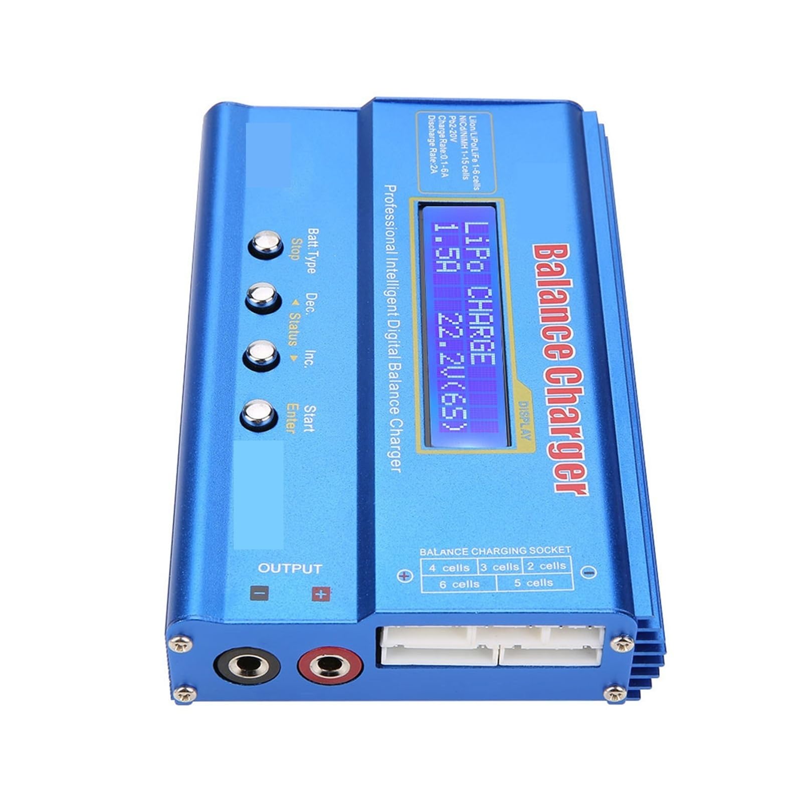Ładowarka Baterii, Ładowarka z balanserem cyfrowym LCD 80 W do akumulatorów NiMH RC